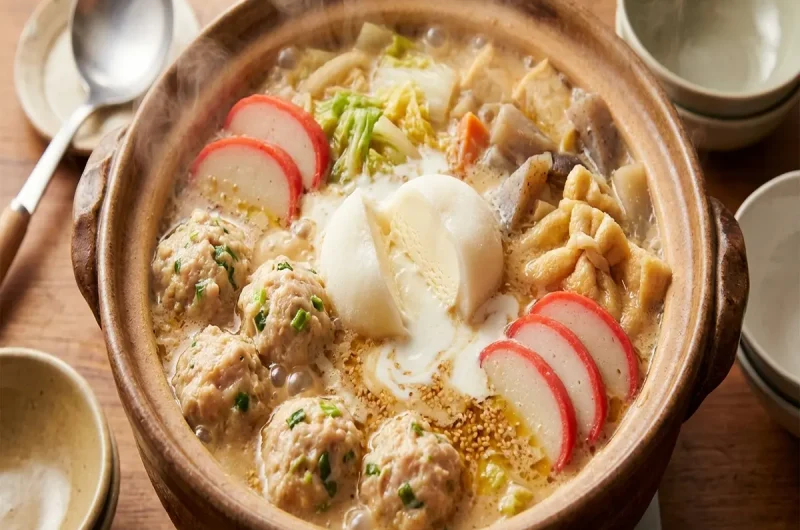 【ジョブチューン】「まろやか鶏つくねちゃんこ」のレシピ 作り方 ごま豆乳鍋つゆアレンジ（12月18日）