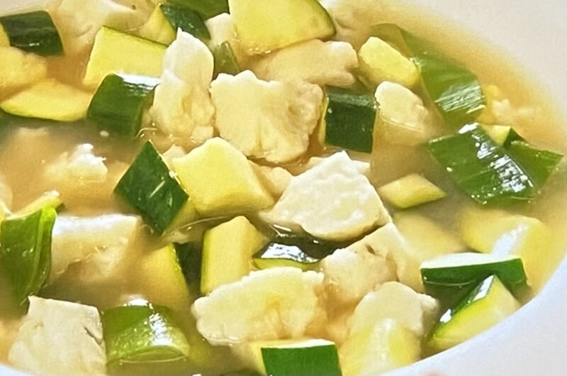 【ヒルナンデス】野菜たっぷりみそスープ（ズッキーニとカリフラワーのみそスープ）の作り方 みそスープダイエットのレシピ