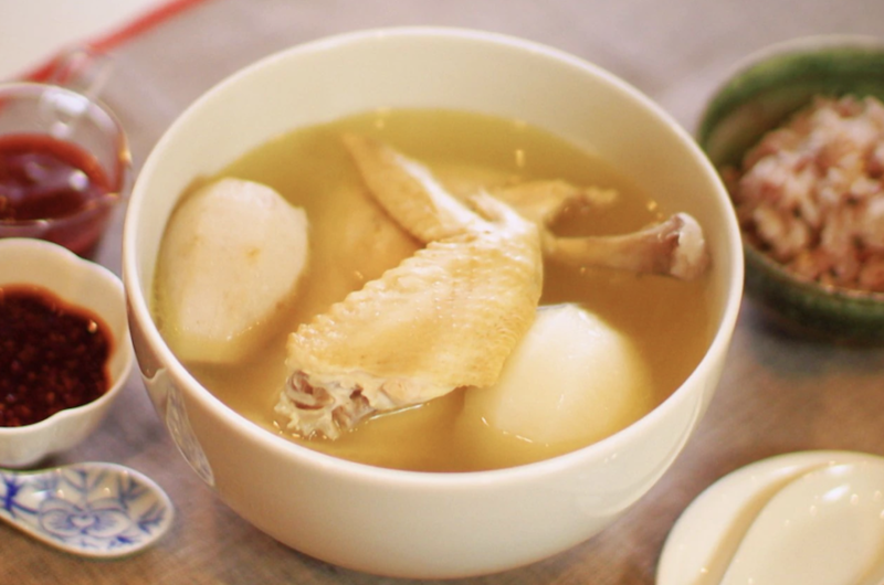 【きょうの料理】骨付き鶏の韓国風水炊きタッカンマリの作り方 栗原はるみさんの韓国料理レシピ