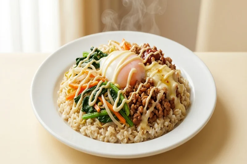 【ヒルナンデス】糖質オフ石焼きビビンバの作り方 業務田スー子さん業務スーパーレシピ（2022年1月31日）