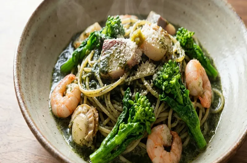 【あさイチ】焼きのりクリームソースのペスカトーラ（お刺身活用）の作り方 漁師風パスタレシピ（2022年1月5日）