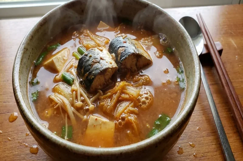 【土曜は何する】サバ缶でみそキムチスープの作り方Atsushi式レンチン! MISOスープレシピ（2022年1月22日）