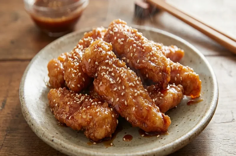 【ヒルナンデス】鶏むね肉de甘辛ごまスティックチキンの作り方 あみんさんのレシピ（1月27日）