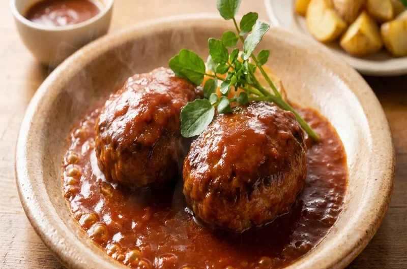 【あさイチ】煮込みハンバーグ（即席デミグラス風ソース）の作り方 満留邦子さんのレシピ