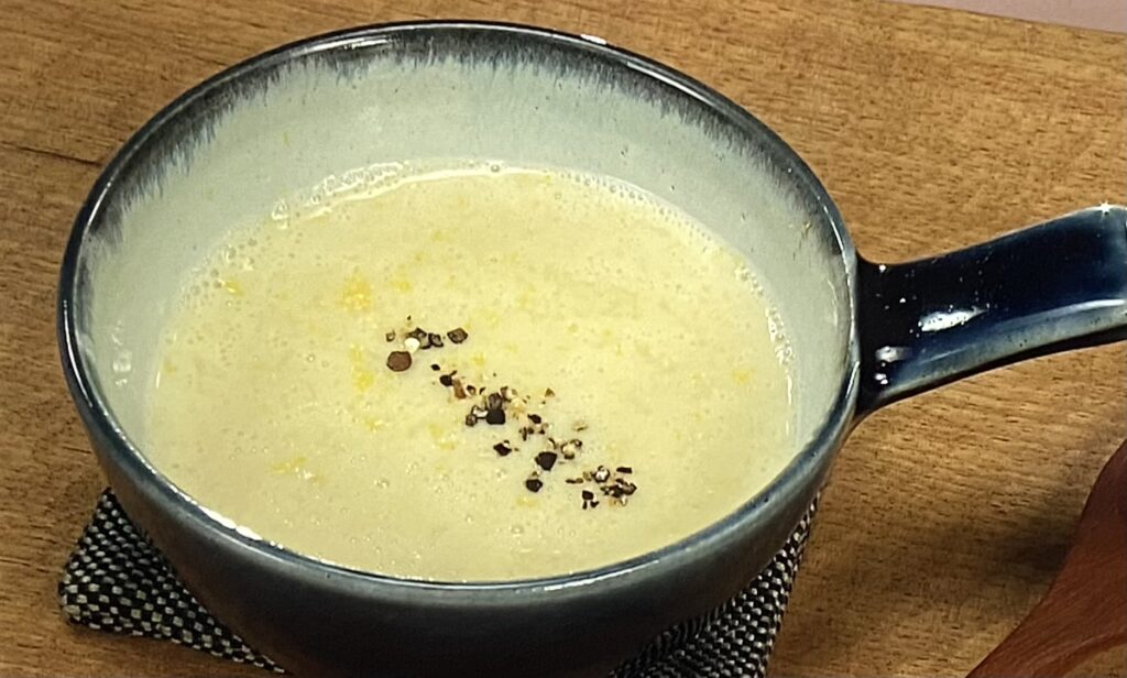 長芋の白味噌豆乳スープ きょうの料理