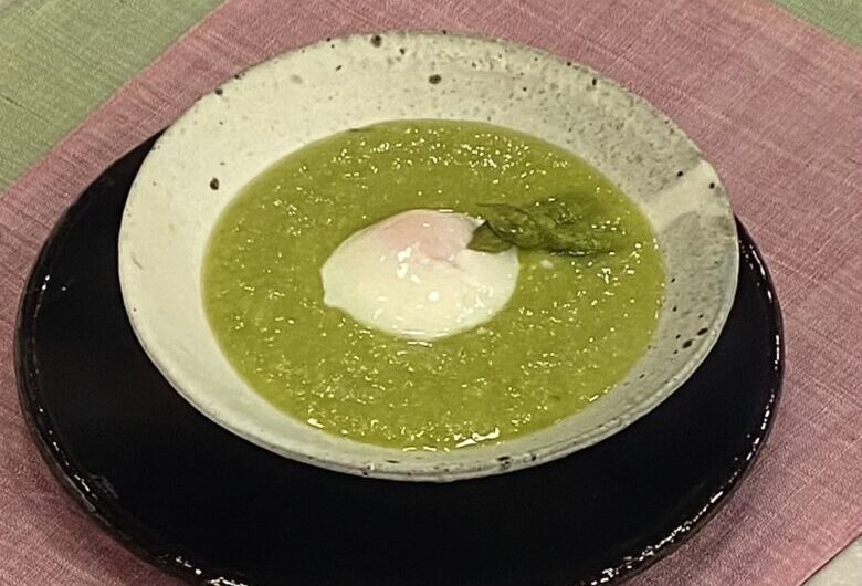 【きょうの料理】アスパラガスの温たまスープの作り方 大原千鶴さんの滋養スープレシピ（2022年2月14日）