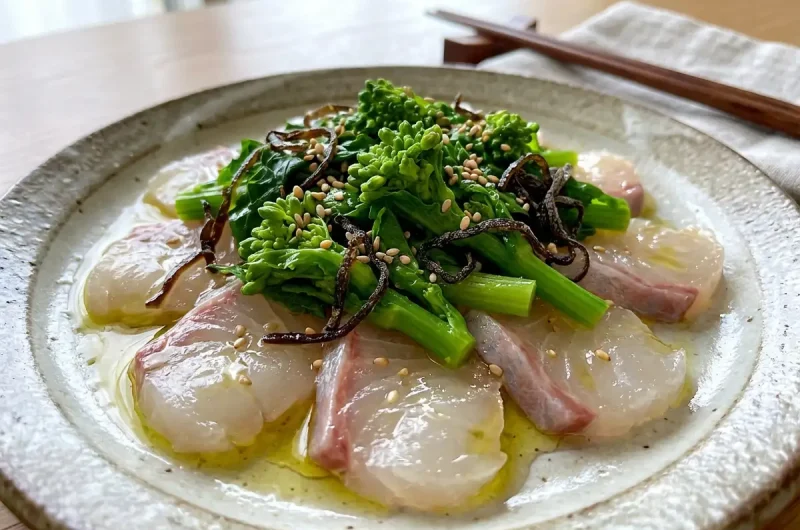 【きょうの料理】菜の花とたいのカルパッチョの作り方 笠原将弘さんの春野菜レシピ（2022年2月28日）