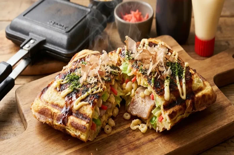 【ZIP】お好み焼きの作り方 ホットサンドメーカーレシピ（2月1日）