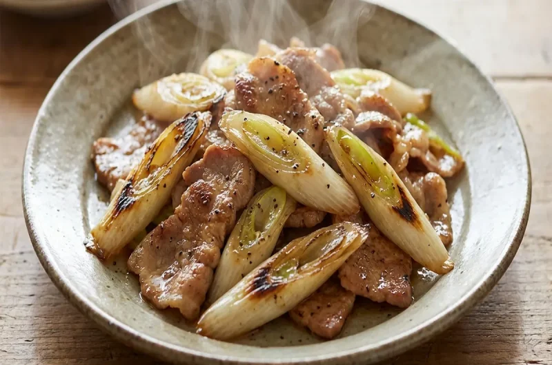 【スッキリ】とろとろネギの豚肉炒めの作り方 ねぎ農家レシピ（2022年2月3日）