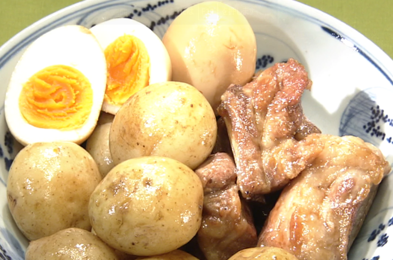 【きょうの料理】新じゃがと豚スペアリブの煮物の作り方渡辺あきこさんのレシピ（2022年3月1日）