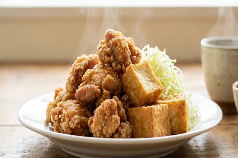 【ウワサのお客さま】時短鶏の唐揚げ＆厚揚げ唐揚げの作り方 あみんさんレシピ 激安スーパーラムー食材（2022年3月4日）