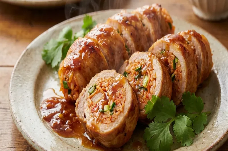 【家事ヤロウ】豚キムロール（肉巻き豚キムチ）の作り方 和田明日香さんキムチレシピ 雛形あきこ夫婦に伝授（2022年3月1日）