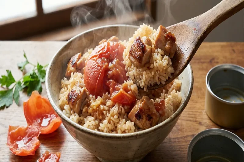 【家事ヤロウ】トマト丸ごと洋風炊き込みご飯の作り方 公式炊き込みご飯レシピ（2022年3月15日）