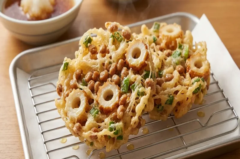 【家事ヤロウ】納豆ちくわネギのかき揚げの作り方 和田明日香さん100円グッズ活用レシピ（2022年3月15日）