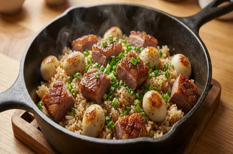 【家事ヤロウ】九条ネギと鴨のチャーハンの作り方 ロバート馬場さん100円グッズ活用レシピ（2022年3月15日）