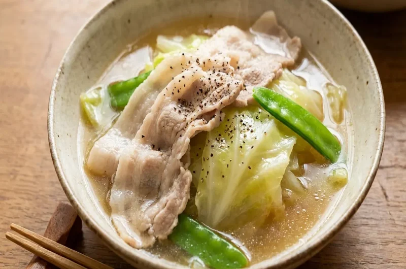 【きょうの料理】春キャベツの豚しゃぶ煮の作り方 村田吉弘さんのうまみ酢レシピ（2022年3月23日）