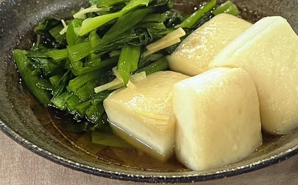 小松菜とはんぺんの甘辛煮 あさイチ