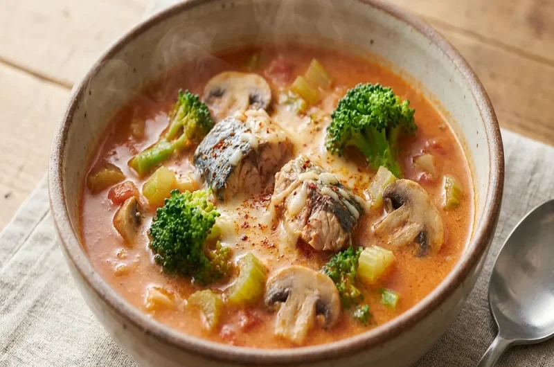 【スッキリ】サバとブロッコリーのトマトみそスープの作り方 Atsushiさんブロッコリーレシピ（2022年4月1日）