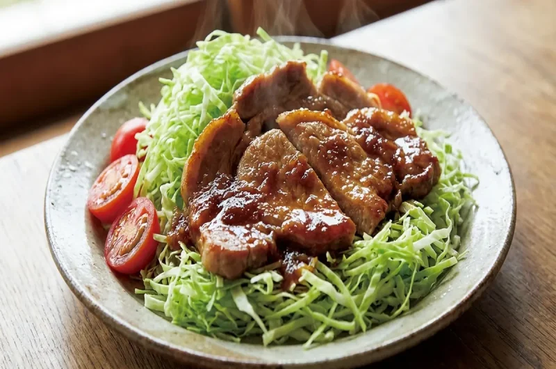 【きょうの料理】千切りキャベツのポークジンジャーの作り方 飛田和緒さんの春キャベツレシピ（2022年4月4日）