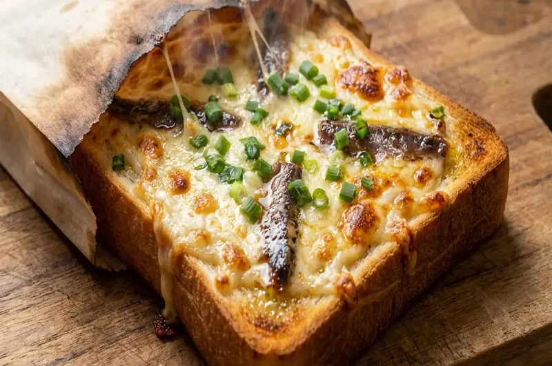 【ニッポンドリル】アンチョビチーズトーストの作り方 キャンドゥ100円グルメレシピ（2022年4月6日）