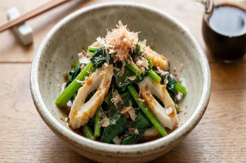 【あさイチ】ほうれん草と笹かまぼこのおひたしの作り方 瀬尾幸子さん蒸し茹でほうれん草レシピ（2022年4月13日）