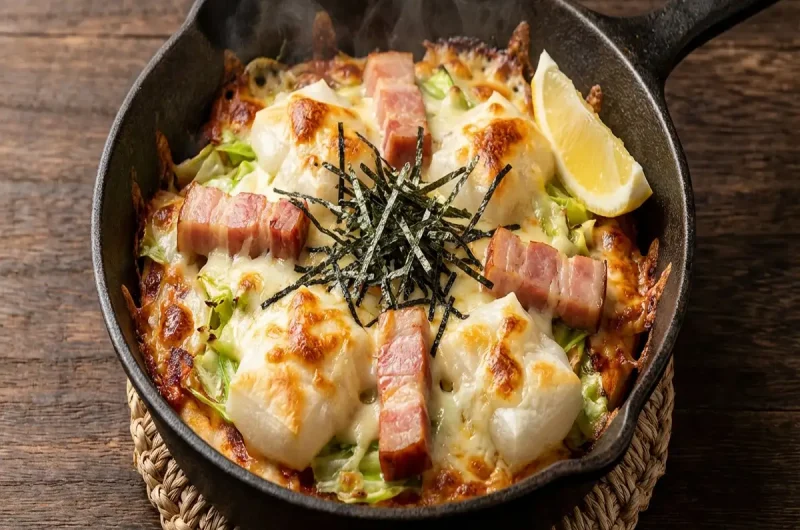 【ラヴィット】もちもちキャベツベーコンピザの作り方ベーコンアレンジレシピモグ飯第1弾（2022年4月19日）