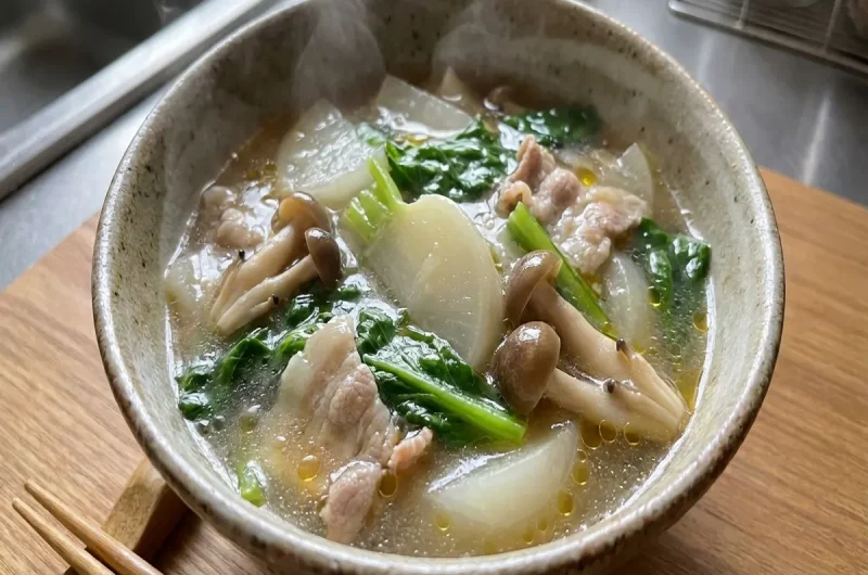 【あさイチ】かぶと豚肉の和風スープのレシピ 春風亭昇太さんのカブ三昧定食（2022年5月10日）