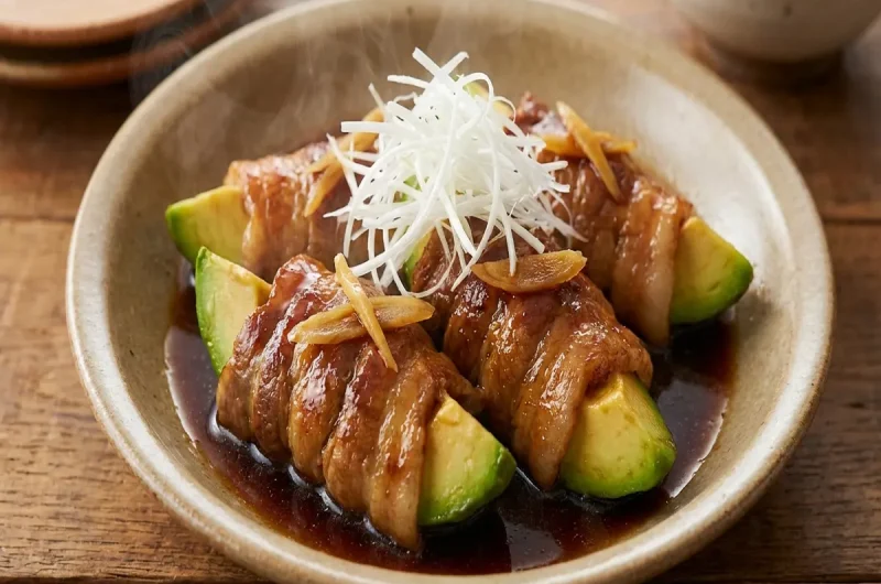 【土曜は何する】角煮風 肉巻きアボカドの作り方緑川鮎香先生のレシピ（2022年5月21日）