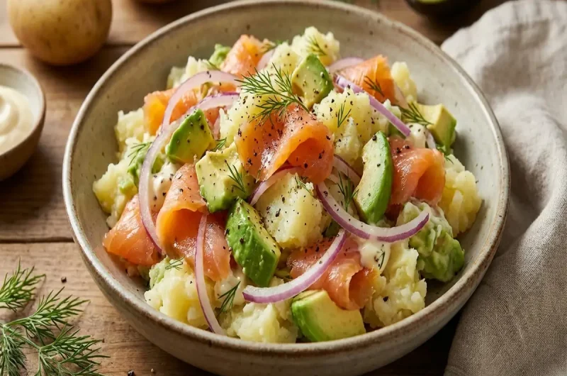 【土曜は何する】スモークサーモンとアボカドのポテトサラダの作り方緑川鮎香先生のレシピ（2022年5月21日）