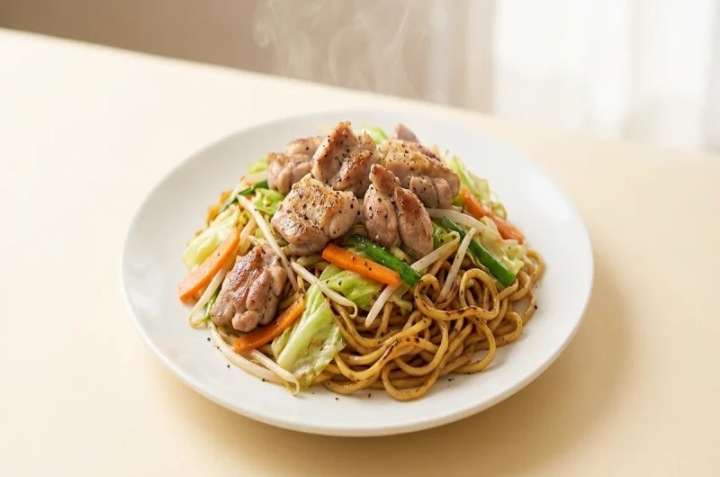 【家事ヤロウ】鶏はらみ塩焼きそばの作り方 バーベキューレシピ（2022年6月7日）