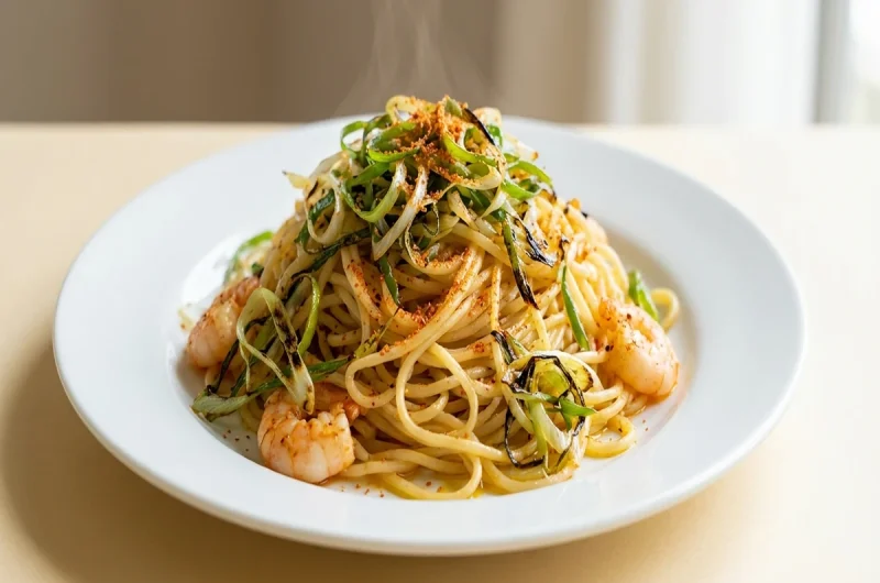 【家事ヤロウ】エビ香るねぎパスタの作り方 バーベキューレシピ（2022年6月7日）