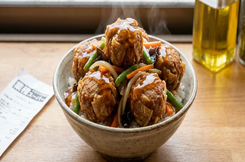 【林修のニッポンドリル】あんかけ揚げ焼売丼の作り方 業務田スー子さんアレンジレシピ（2022年6月1日）