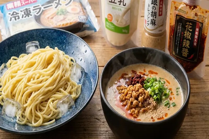 【林修のニッポンドリル】冷やし坦々つけ麺の作り方 業務田スー子さんアレンジレシピ（2022年6月1日）