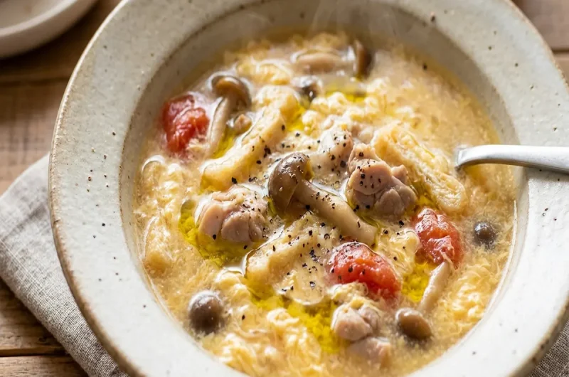 【ヒルナンデス】なめこと油揚げのとろとろイタリアンスープの作り方 日高良実シェフの油揚げアレンジレシピ（2022年6月13日）