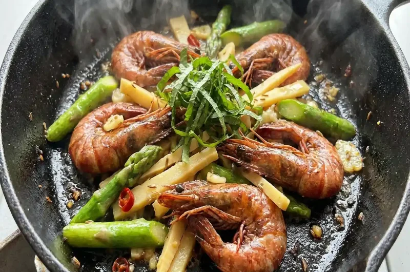 【土曜は何する】えびとアスパラの塩こうじレモン炒めレシピ予約の取れない10分ティーチャー（2022年7月2日）