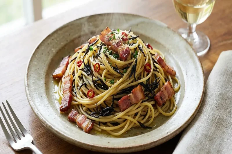 【ヒルナンデス】ひじきとベーコンのペペロンチーノの作り方 家政婦マコさんレシピ（2022年7月6日）