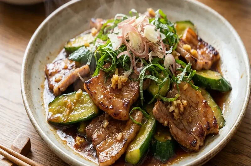 【青空レストラン】きゅうりとむさし麦豚の香り焼きの作り方きゅうり活用レシピ（2022年6月11日）