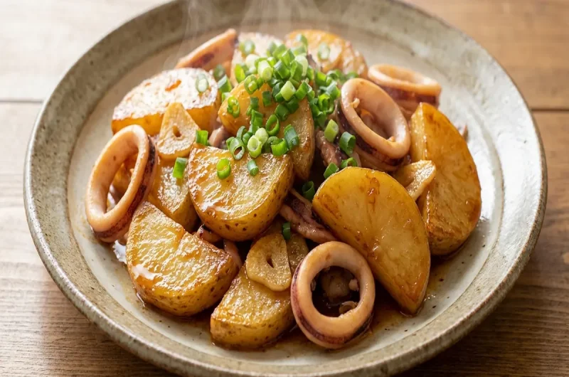 【相葉マナブ】新じゃがとイカのニンニクバター醤油の作り方 じゃがいもアレンジレシピ（2022年7月10日）