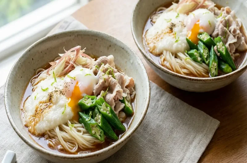 【あさイチ】赤だしと夏野菜の冷や麦のレシピ 荻野聡士シェフの夏麺 KiraKiraキッチン（2022年7月12日）