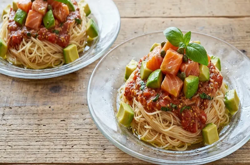 【あさイチ】アボカドとサーモンのカペッリーニのレシピ 秋元さくらシェフの夏麺 KiraKiraキッチン（2022年7月12日）