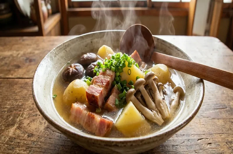 【ウワサのお客さま】ベーコンとキノコの塩ちゃんこのレシピ レジェンド寮母村野明子さんVS相撲少年団（2022年7月15日）