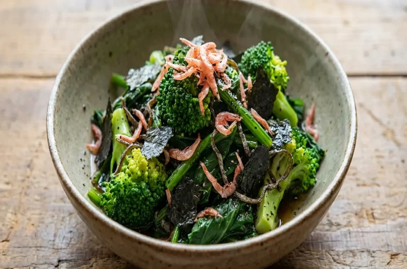 【ウワサのお客さま】ほうれん草とブロッコリー海苔のおひたしのレシピ レジェンド寮母村野明子さんVS相撲少年団（2022年7月15日）