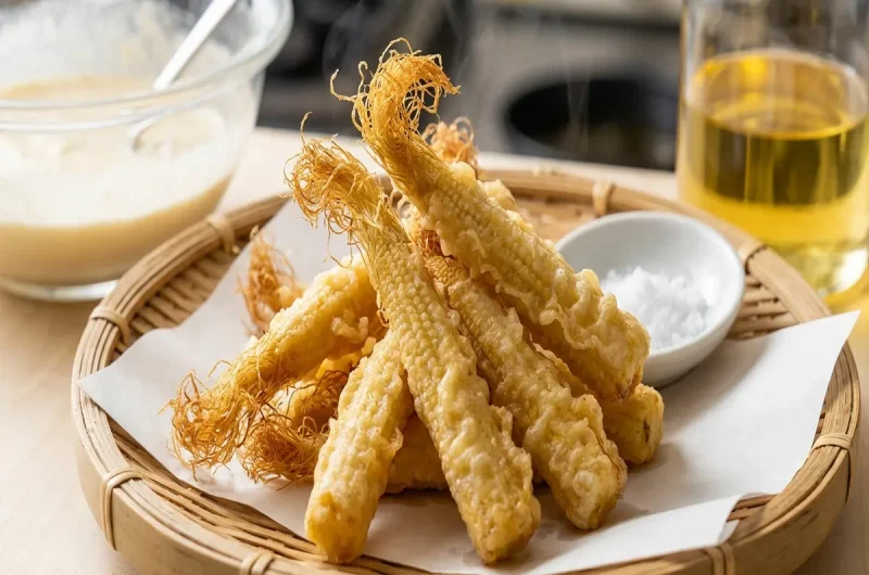 【青空レストラン】ヤングコーンの天ぷらの作り方ヤングコーンアレンジレシピ（2022年7月23日）