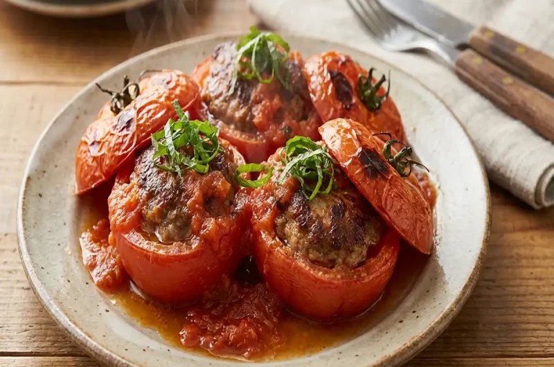 【あさイチ】丸ごとトマトの肉詰めのレシピ 重信初江さんの料理（2022年7月25日）