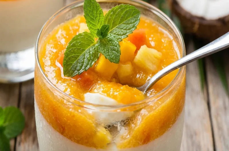 【ヒルナンデス】トロピカルパンナコッタのレシピ 業務スーパーアレンジ料理 城二郎さんが藤木直人さんに伝授（2022年7月月25日）