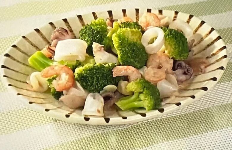 【あさイチ】冷凍食品活用術 シーフードミックスとブロッコリーの炒め物のレシピ