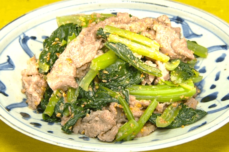 【きょうの料理】牛しゃぶと小松菜のごまだれあえの作り方 瀬尾幸子さんのレシピ（2022年8月29日）