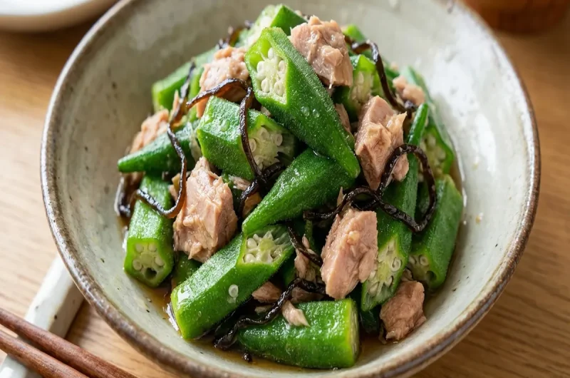 【スッキリ】レンジで出来るオクラの無限サラダ作り方レシピ鳥羽周作のびしろレシピ（2022年8月2日）