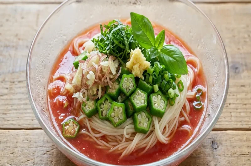 【スッキリ】オクラのそうめん作り方レシピ鳥羽周作のびしろレシピ（2022年8月2日）