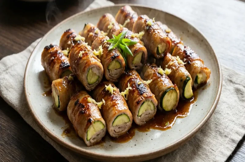 【きょうの料理】ズッキーニの豚肉しょうが巻き焼きのレシピ ヒャダインさんの夏野菜おかずの作り方（2022年8月12日）